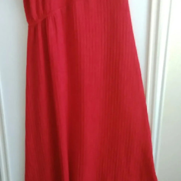 Zara W/B Collection Women's M Red-Wine Dress Cut in a Left Align at the end - Picture 3 of 7